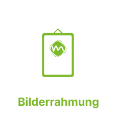 Maßanfertigung von Bilderrahmen mit Passepartout.