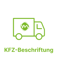 Fahrzeugbeschriftung und Teilfolierung für Firmenflotten.