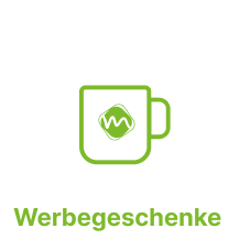 Bedruckte Werbeartikel und Streuartikel.